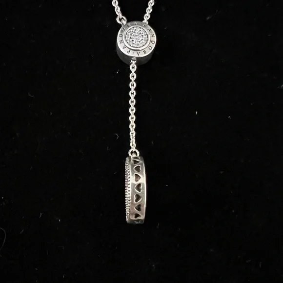 Brand new in box Pandora Signature Pave Necklace - Picture 7 of 9